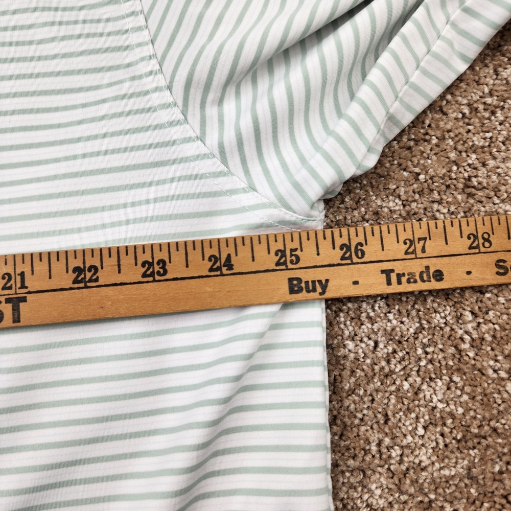Onward Reserve Performance Polo Mens XXL‎ Sage Green White Striped Golf Shirt - Picture 4 of 6